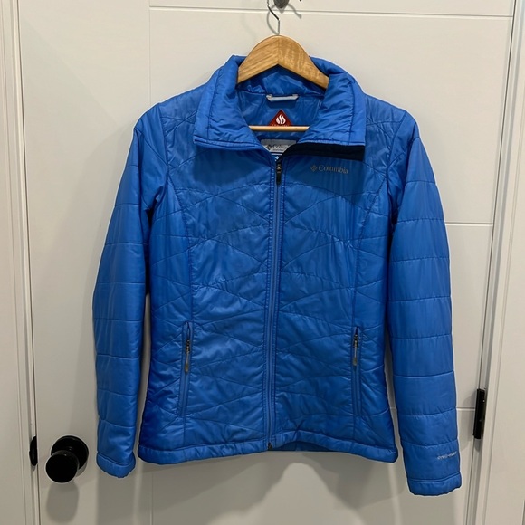 🏁 Columbia Omni Heat blue  jacket size small - Picture 1 of 10